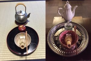tea ceremony with western dishes