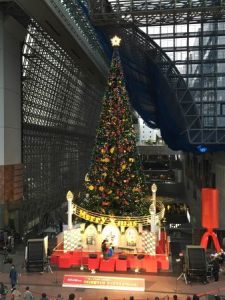 Christmas tree in Kyoto station