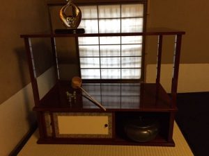 shelf for tea ceremony