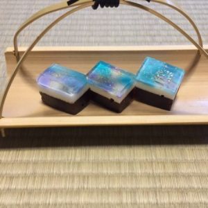 Japanese sweets for tea ceremony "milky way"