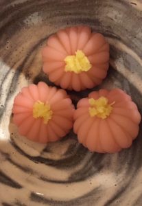 Japanese sweets for tea ceremony