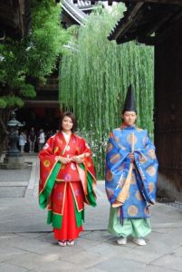kimono for noble man in Kyoto