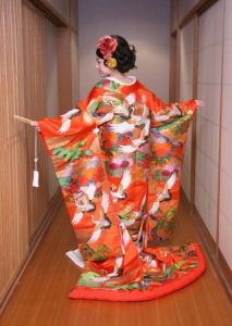 Kimono for wedding in Kyoto