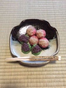 Japanese wagashi for girls festival day