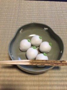 Japanese sweets for tea ceremony